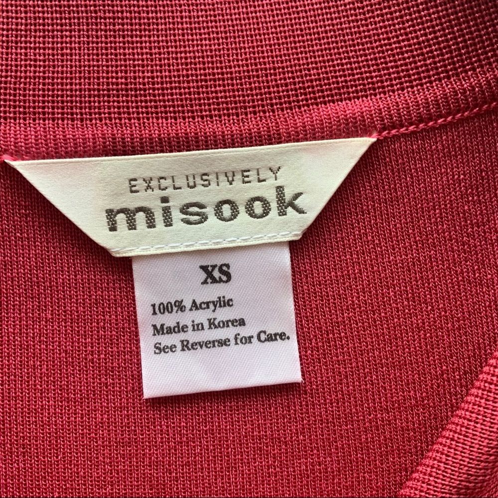 MISOOK pink ruffled cardigan with zipper size XS - Picture 2 of 4